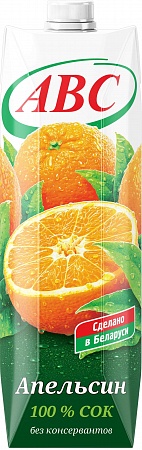 сок "АВС" апельсиновый, 1 л.